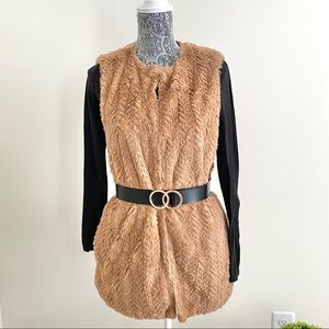 Betsey Johnson Faux Fur Vest